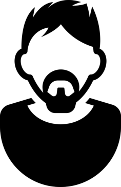 Man With Goatbeard And Moustache Vinyl Svg File, Free Vectors File